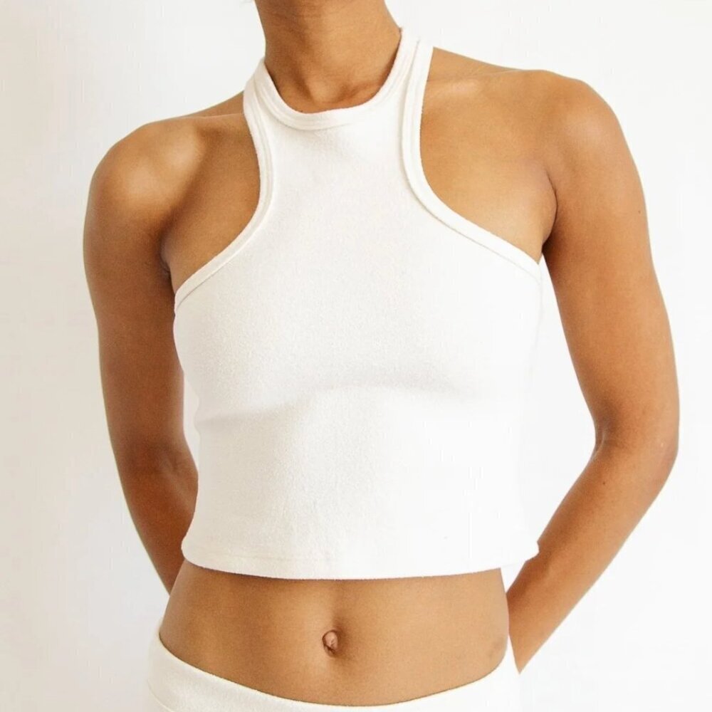 The Line by K White Halter Neck Top